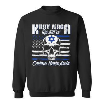 Krav Maga Gear Israeli Combat Training American Flag Skull Sweatshirt - Monsterry AU