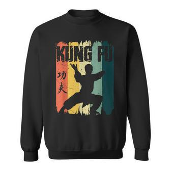 Kung Fu Retro Vintage Sunset Chinese Martial Arts Sweatshirt - Seseable