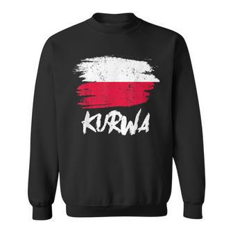 Kurwa Polska Poland Polish Sweatshirt - Seseable