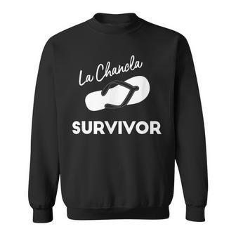 La Chancla Survivor T Latino Hispanic Sayings Sweatshirt - Monsterry UK