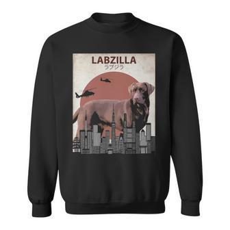 Labzilla Chocolate Labrador Retriever Lab Dog Sweatshirt | Mazezy