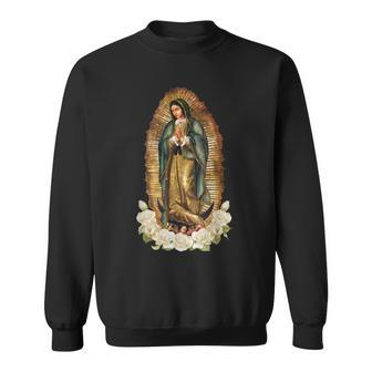 Our Lady Of Guadalupe Virgin Mary Catholic Saint Sweatshirt - Thegiftio UK