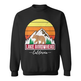 Lake Arrowhead California Vacation Retro Family Camping Sweatshirt - Monsterry CA