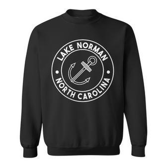 Graphic Lake Norman North Carolina Pocket Logo Souvenir Sweatshirt - Monsterry