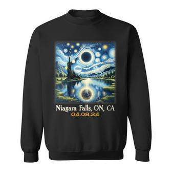Lake Total Solar Eclipse Niagara Falls Ontario Canada Sweatshirt | Mazezy DE