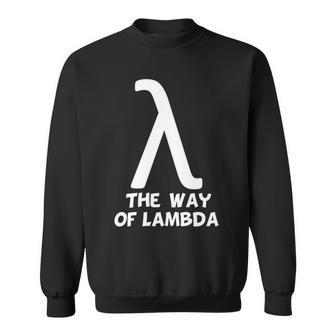 The Way Of Lambda Coding White Sweatshirt - Monsterry