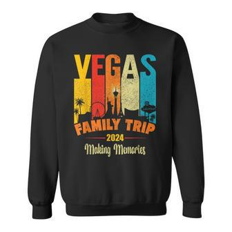 Las Vegas Family Vacation Las Vegas Family Trip 2024 Retro Sweatshirt | Mazezy