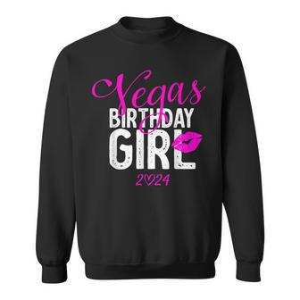Las Vegas Girls Trip 2024 Girls Vegas Birthday Squad Sweatshirt - Thegiftio UK