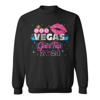 Las Vegas Girls Trip 2024 Vacation Vegas Birthday Squad Sweatshirt - Seseable