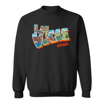 Las Vegas Nevada Nv Vintage Retro Souvenir Sweatshirt - Monsterry UK