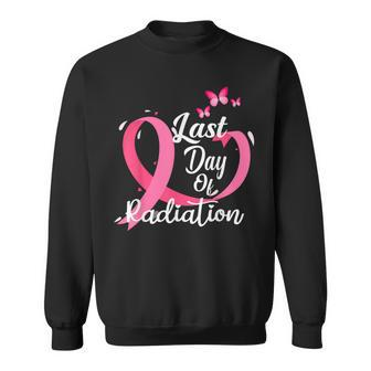 Last Day Of Radiation Treatment Breast Cancer Awareness Sweatshirt - Seseable