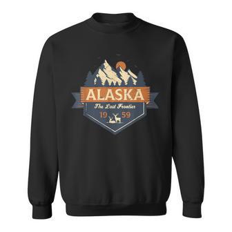 Last Frontier Retro Alaska Sweatshirt - Monsterry