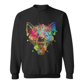 Laughing Hyena Colorful Animal Africa Sweatshirt - Monsterry AU