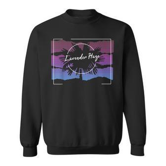 Lavender Haze Sunset Palm Tree For Music Fan Sweatshirt - Monsterry DE