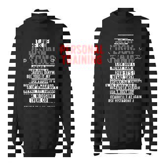 Laws Of Personal Training Personal Trainer Sweatshirt - Thegiftio