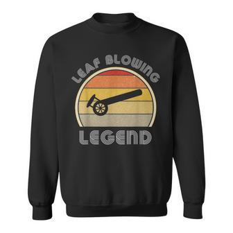 Leaf Blower Legend Lawn Care For Landscaping Retro Sweatshirt - Monsterry CA