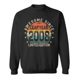 Leap Year 16Th Birthday Awesome Since 2008 Vintage Leap Day Sweatshirt - Seseable