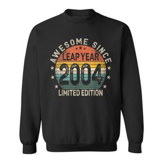Leap Year 20Th Birthday Awesome Since 2004 Vintage Leap Day Sweatshirt - Seseable