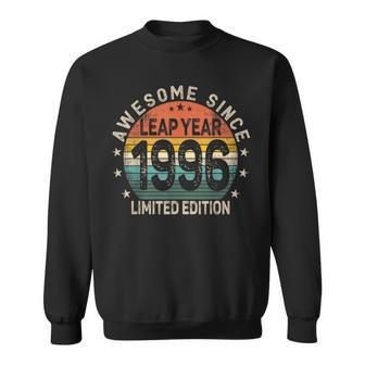 Leap Year 28Th Birthday Awesome Since 1996 Vintage Leap Day Sweatshirt - Monsterry