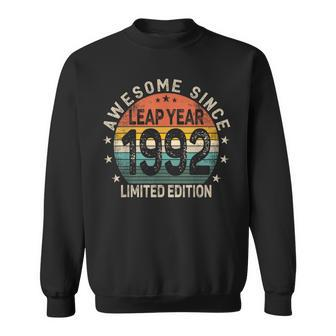 Leap Year 32Nd Birthday Awesome Since 1992 Vintage Leap Day Sweatshirt - Thegiftio UK