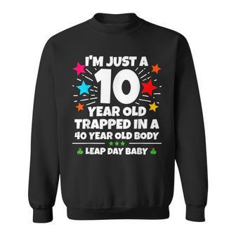 Leap Year Birthday 40Th Birthday Party Leap Day Birthday Sweatshirt | Mazezy