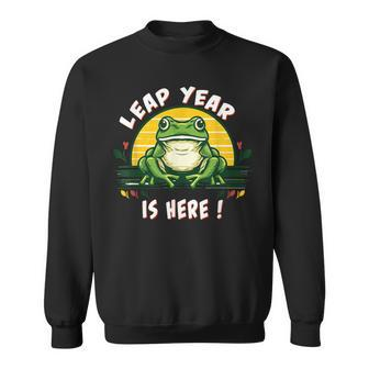 Leap Year Birthday Feb 29Th 2024 Leap Day Frog Sweatshirt - Monsterry