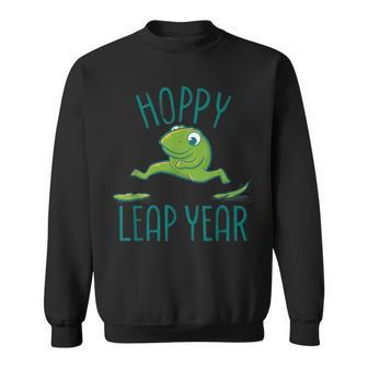Leap Year February 29 Birthday Cute Frog Happy Leap Day Sweatshirt | Mazezy