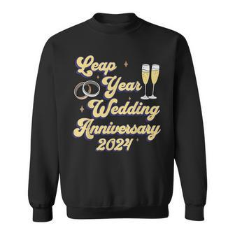 Leap Year Wedding Anniversary Celebration Leap Year 2024 Sweatshirt - Monsterry