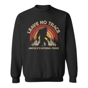 Leave No Trace America National Parks No Trace Bigfoot Sweatshirt - Monsterry