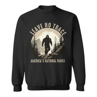 Leave No Trace America National Parks Sasquatch Sweatshirt - Seseable