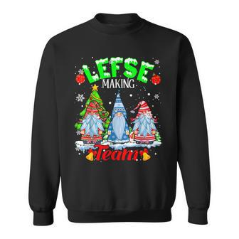 Lefse Making Team Christmas Gnomes Norwegian Lefse Lover Sweatshirt - Monsterry CA