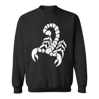 Left Chest Scorpio Arachnologist Scorpion Sweatshirt - Monsterry
