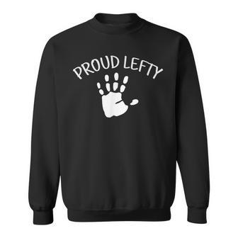 Left Handed Proud Lefty Pride Hand Wave Sweatshirt - Monsterry DE