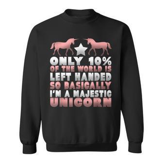 Left Hander Lefty Pride Unicorn Lefty Sweatshirt - Monsterry AU