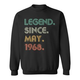 Legend Since May 1968 Vintage 56Th Birthday Men Sweatshirt - Monsterry AU