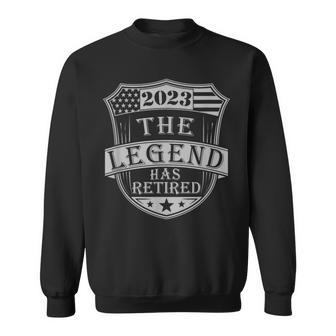 The Legend Has Retired 2023 Retirement Vintage Retro Sweatshirt - Monsterry AU