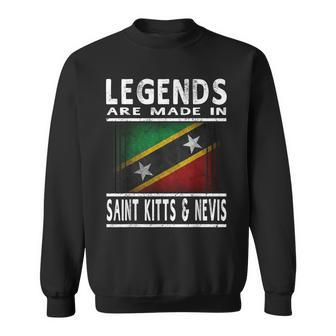 Legends Are Made In Saint Kitts & Nevis Flag Sweatshirt - Thegiftio UK