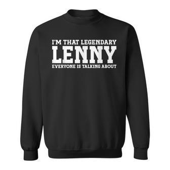 Lenny Personal Name First Name Lenny Sweatshirt - Monsterry DE