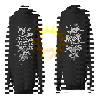 Leopard Tongue Total Solar Eclipse April 8 2024 Totality Sweatshirt - Thegiftio