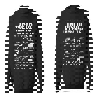 Les Choses Que Je Fais Pendant Mon Temps Libre Cool Carguy Car Lovers Disress Sweater e - Cadeauxyz