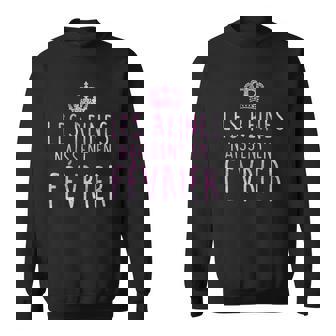Les Legendes Sont Nees En Fevrier Tshirt Sweater e - Cadeauxyz