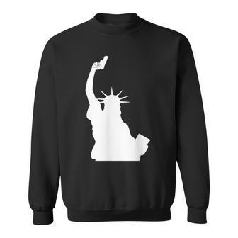 Let Freedom Ring Statue Of Liberty Picture Holding Gun Sweatshirt - Monsterry