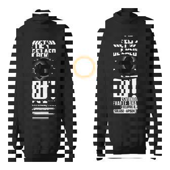 Let's Get Blacked Out Evansville Indiana Solar Eclipse 2024 Sweatshirt - Thegiftio