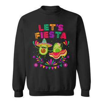 Let's Fiesta Avocado Dancing Cinco De Mayo Mexican Party Sweatshirt - Monsterry CA