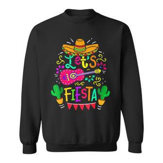 Let's Fiesta Cinco De Mayo Mexican Party Guitar Lover Sweatshirt - Monsterry CA