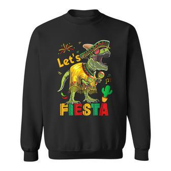 Let's Fiesta Mexican Dino Trex Cinco De Mayo Toddler Boys Sweatshirt | Mazezy UK