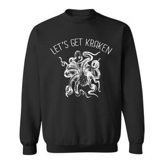 Let's Get Kraken Giant Squid Octopus Pun Sweatshirt - Monsterry UK