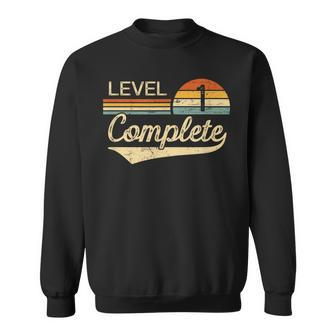 Level 1 Complete Vintage 1St Wedding Anniversary Sweatshirt - Monsterry UK