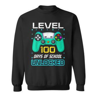 Level 100 Days Of School Unlocked 100Th Day Of School Boys Sweatshirt | Mazezy