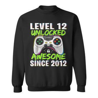 Level 12 Unlocked Awesome Since 2012 12Th Birthday Boys Sweatshirt - Monsterry CA